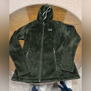 Mountain HardWear Forest Green Fleece Zip-Up Hoodie